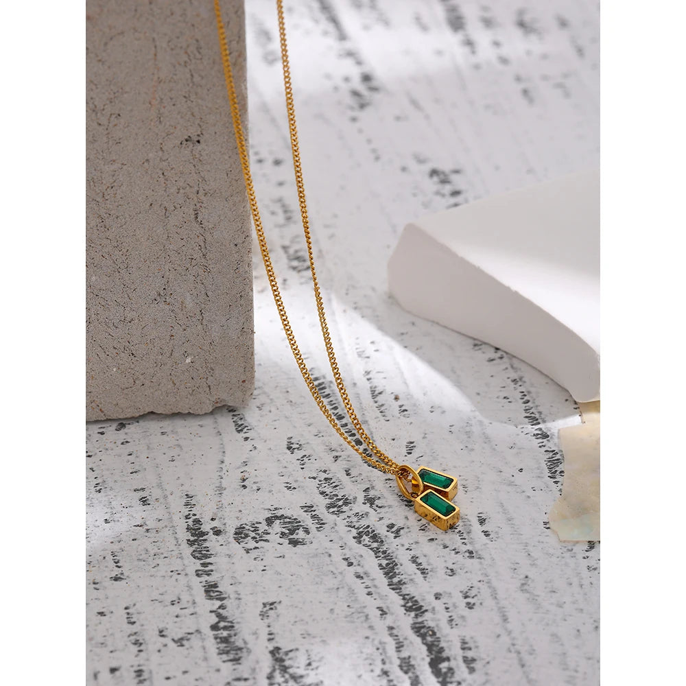 Doble Esmeralda Necklace - Cardi Bella