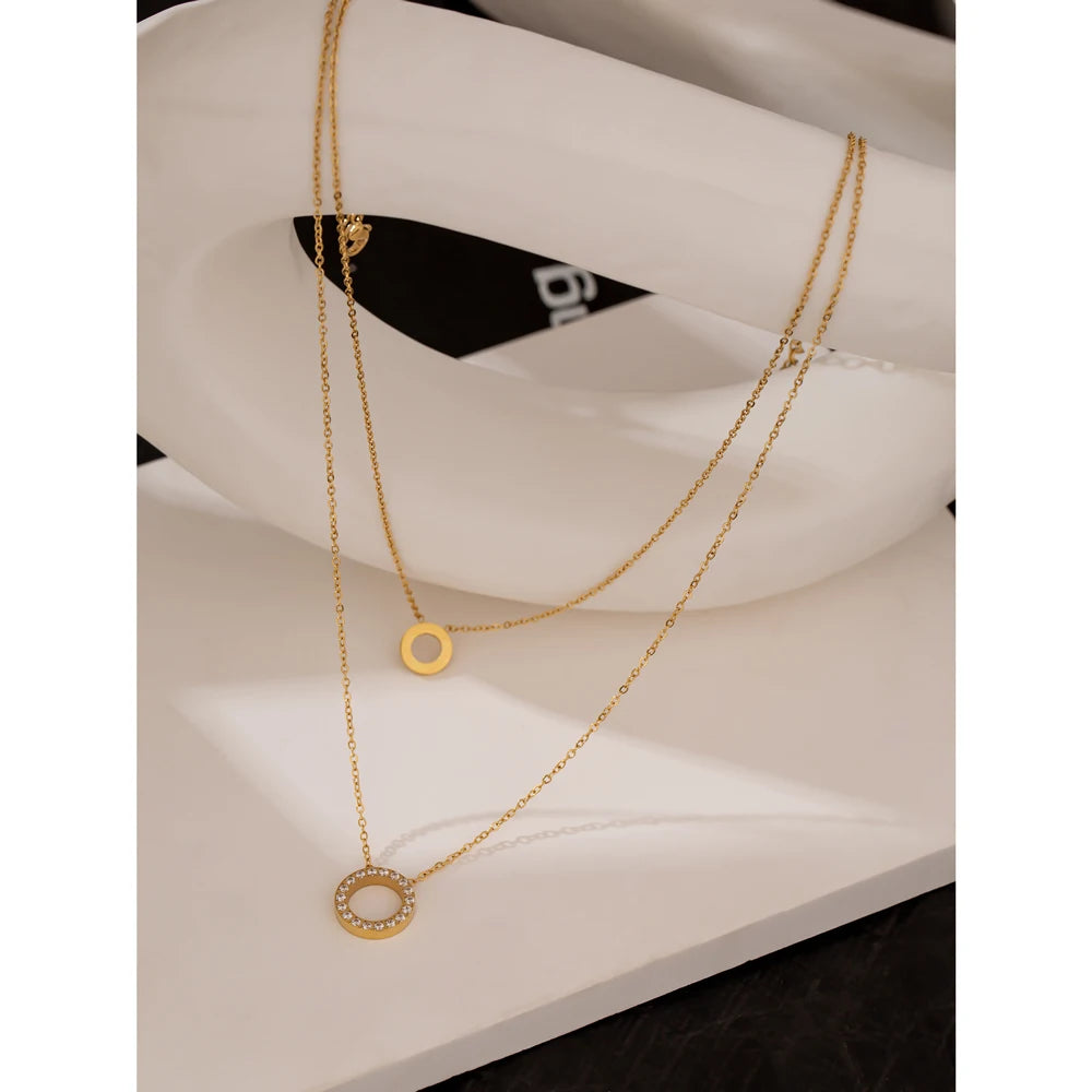 Circolo Duo Necklace - Cardi Bella