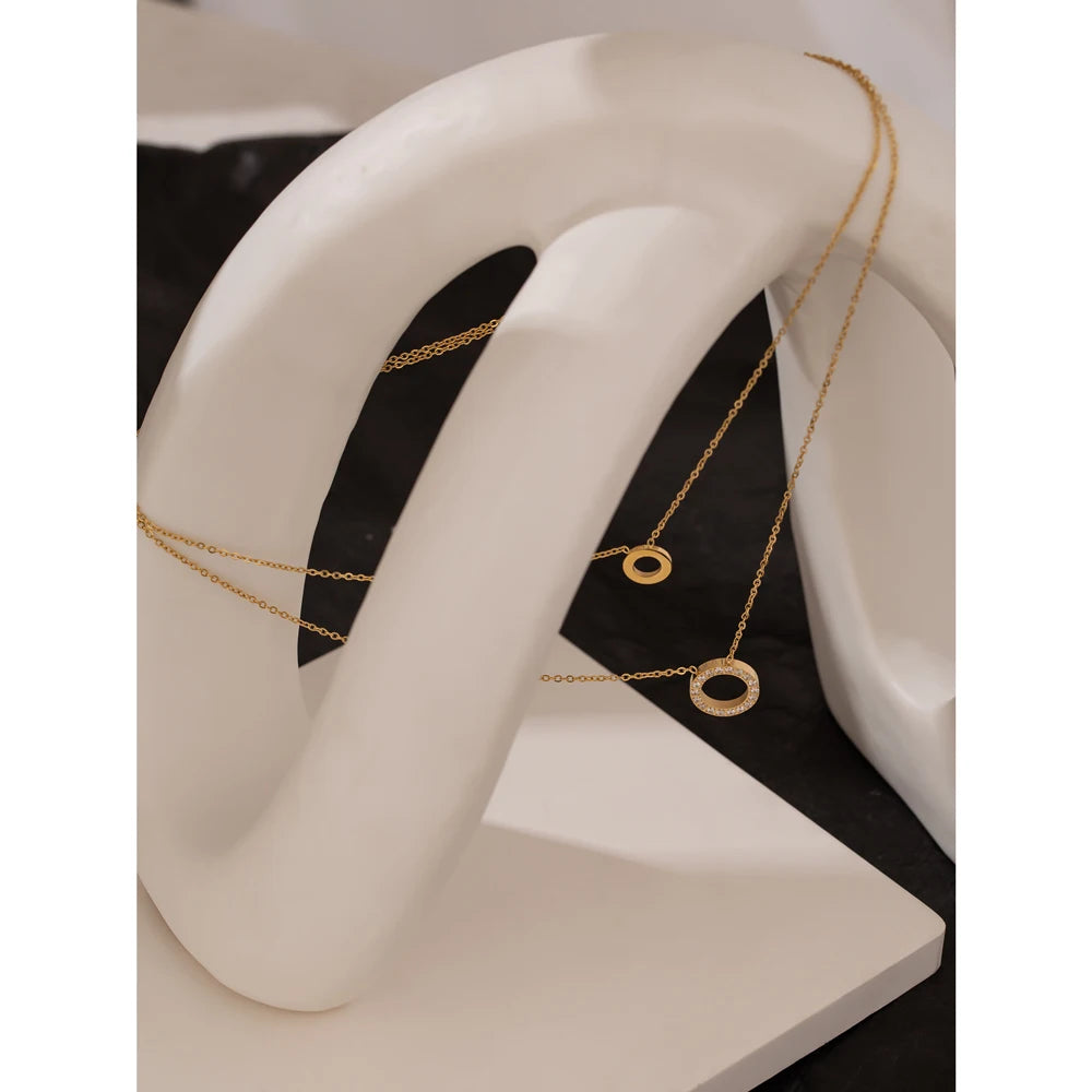 Circolo Duo Necklace - Cardi Bella