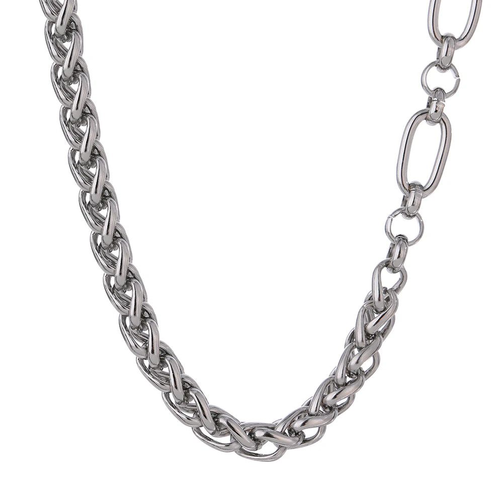 Mixed Link Chain Necklace - Cardi Bella