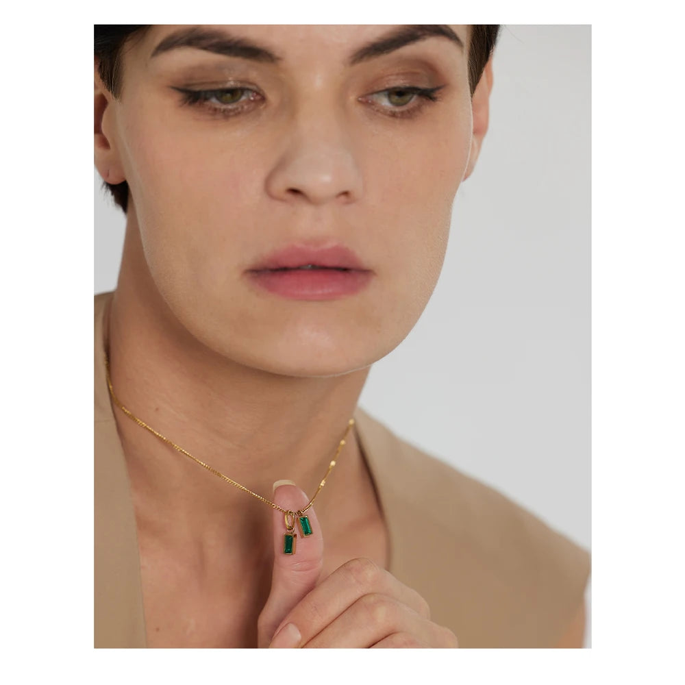 Doble Esmeralda Necklace - Cardi Bella