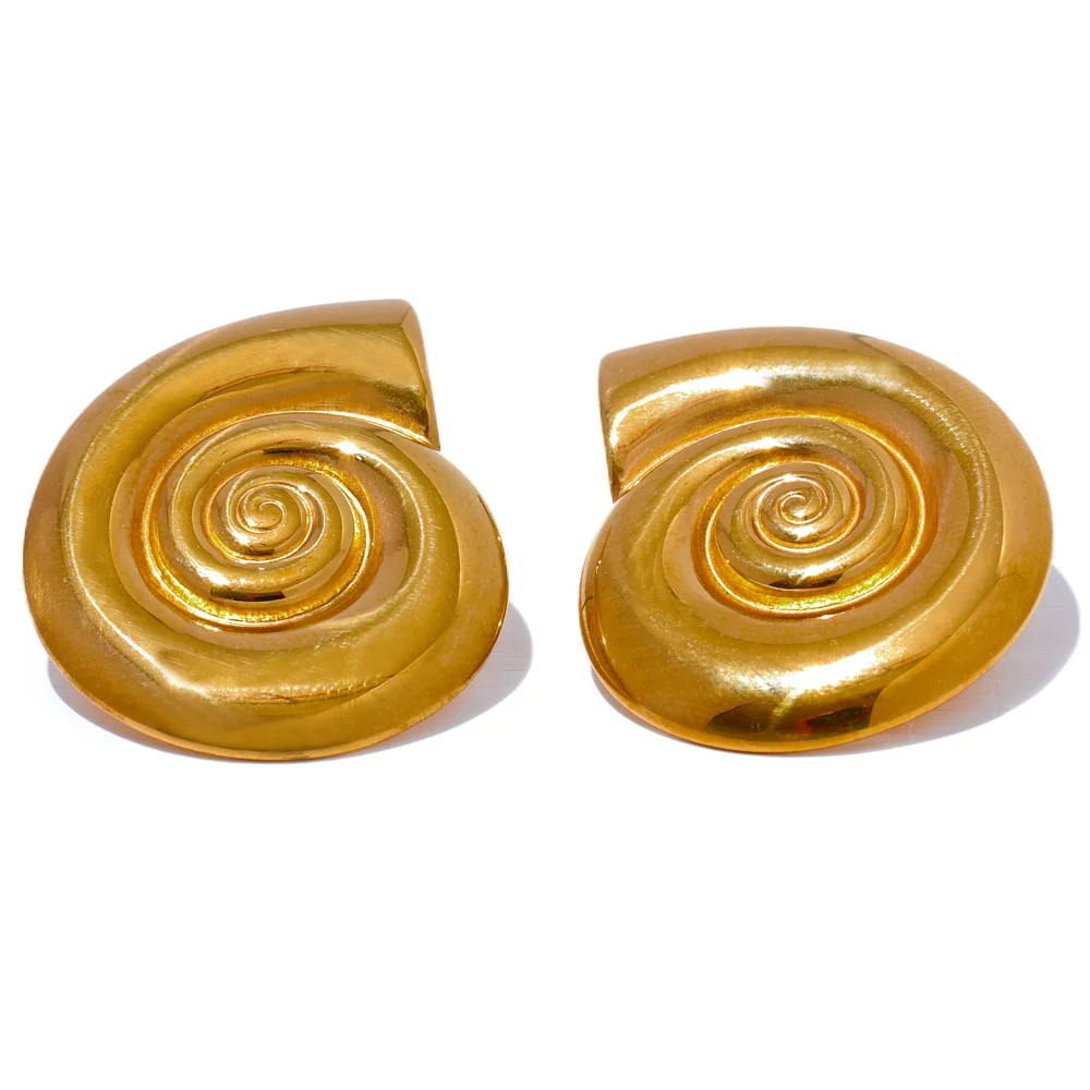 Golden Beach Spiral Necklace - Cardi Bella