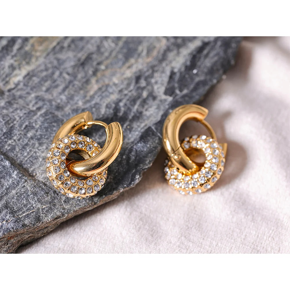 Nudo Brillante Earrings - Cardi Bella