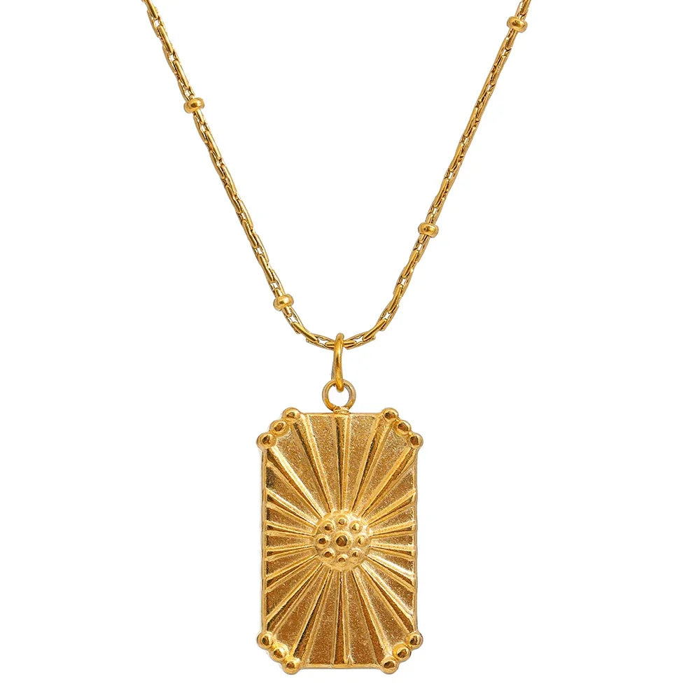 Golden Radiance Pendant - Cardi Bella