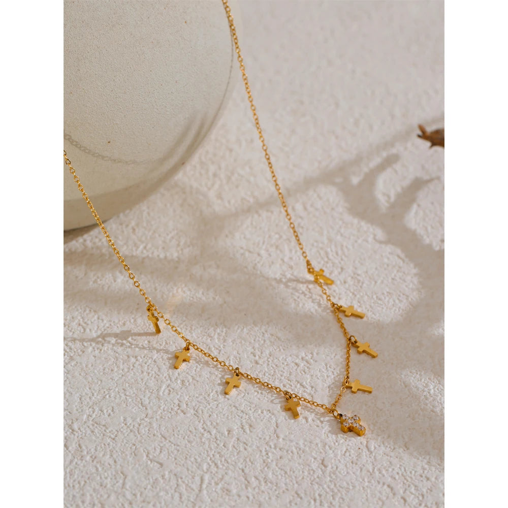 Faith Cascade Necklace - Cardi Bella