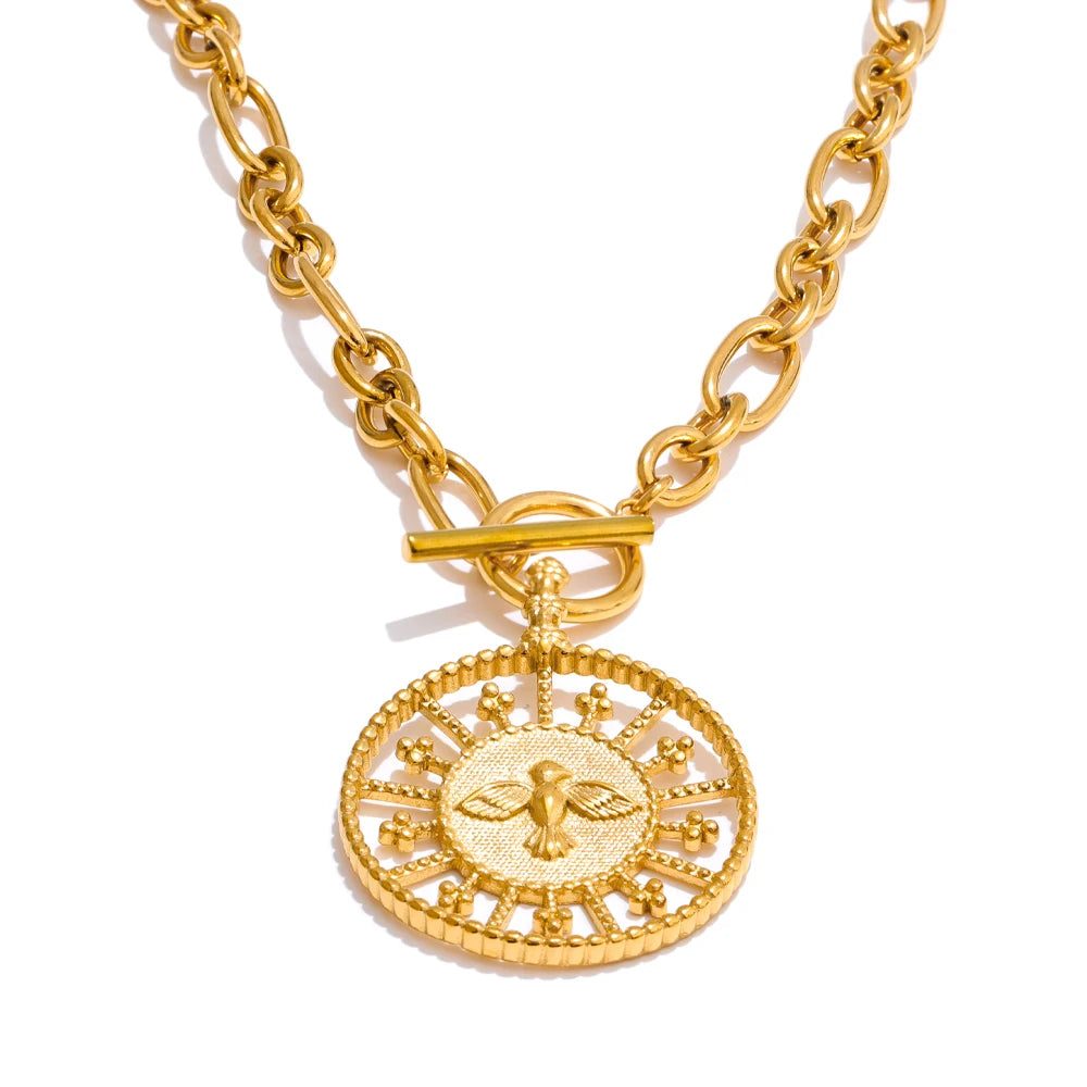 Ethereal Compass Necklace - Cardi Bella