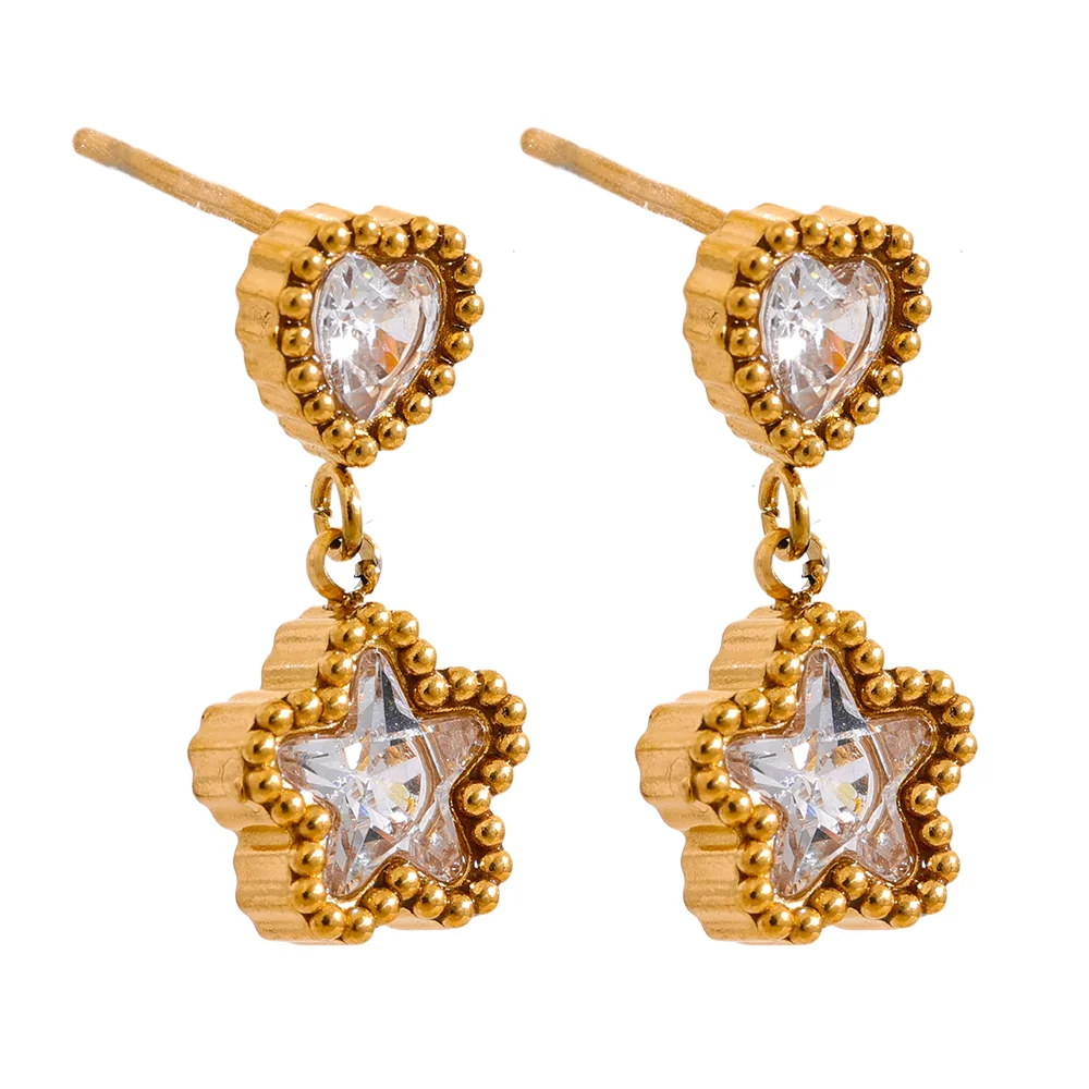 Estrella Azul Earrings - Cardi Bella