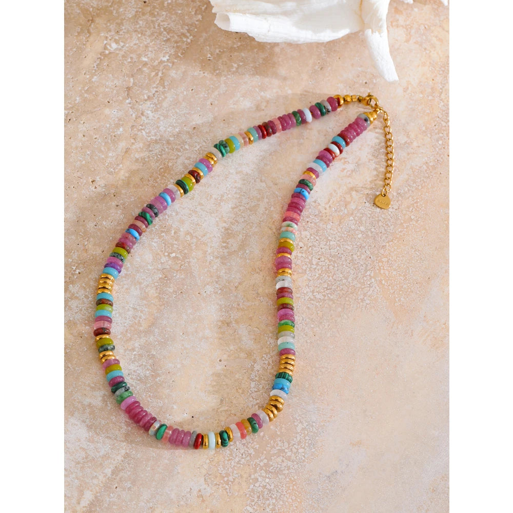 Nomad Beaded Necklace - Cardi Bella