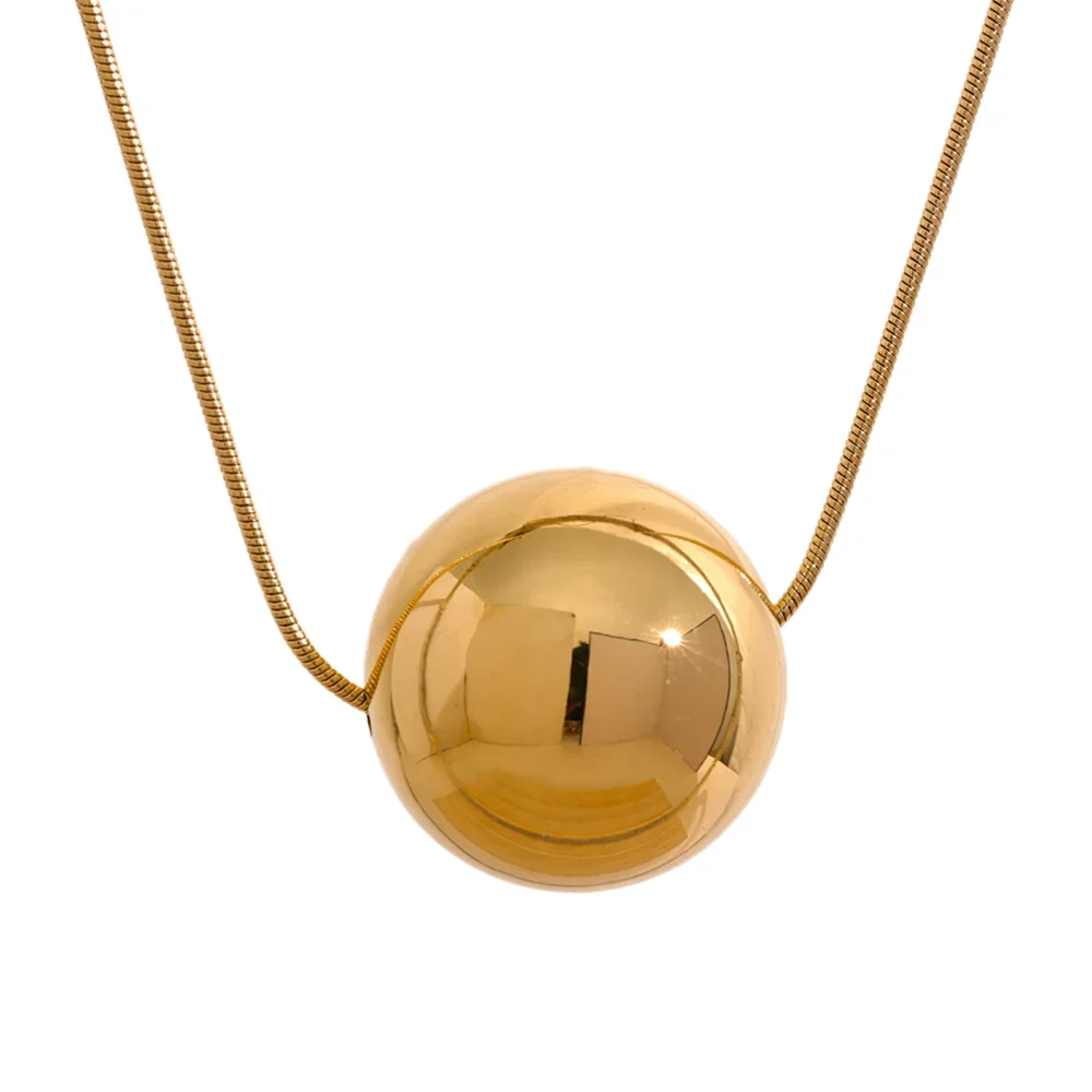 Golden Orb Necklace - Cardi Bella