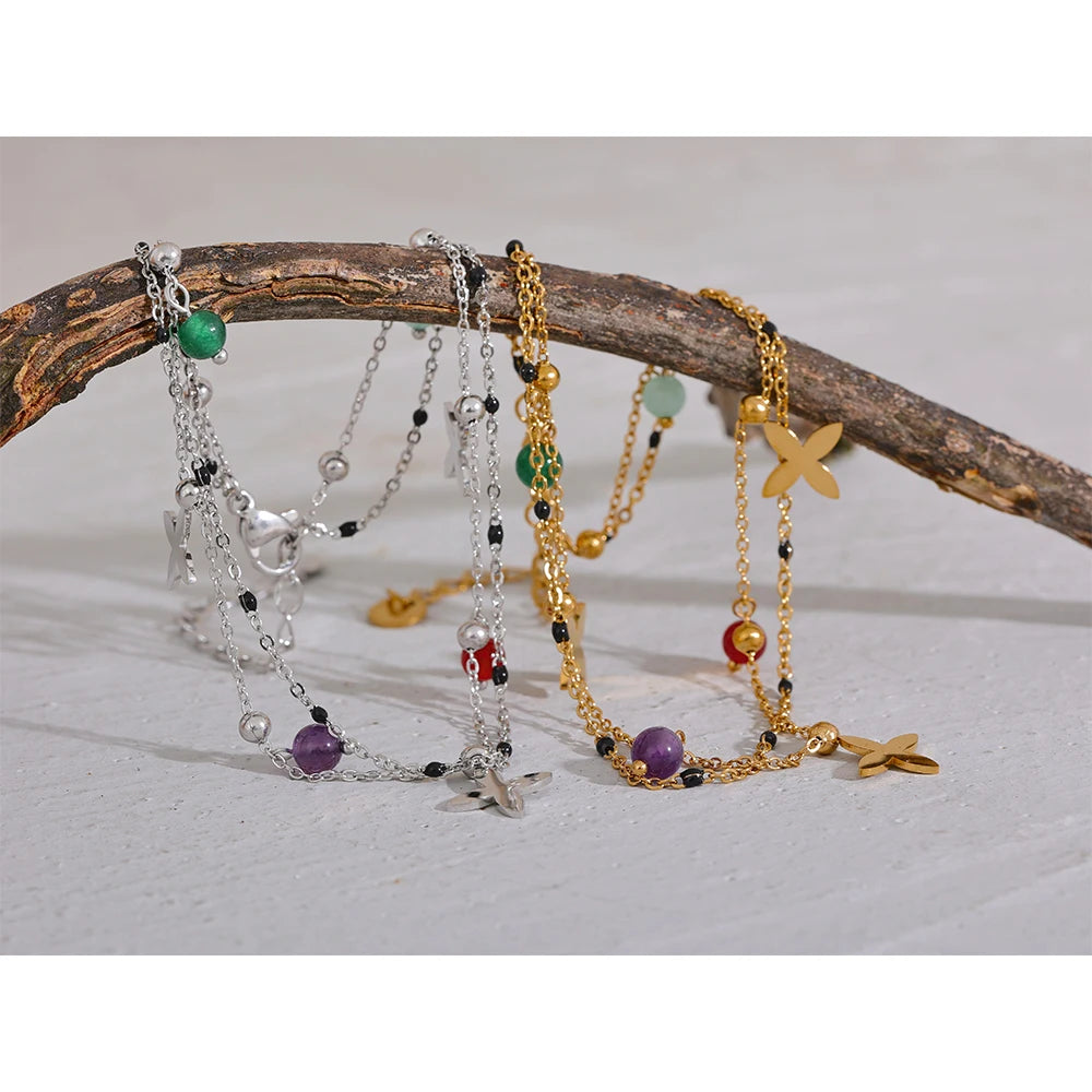 Mariposas de Luz Anklet - Cardi Bella