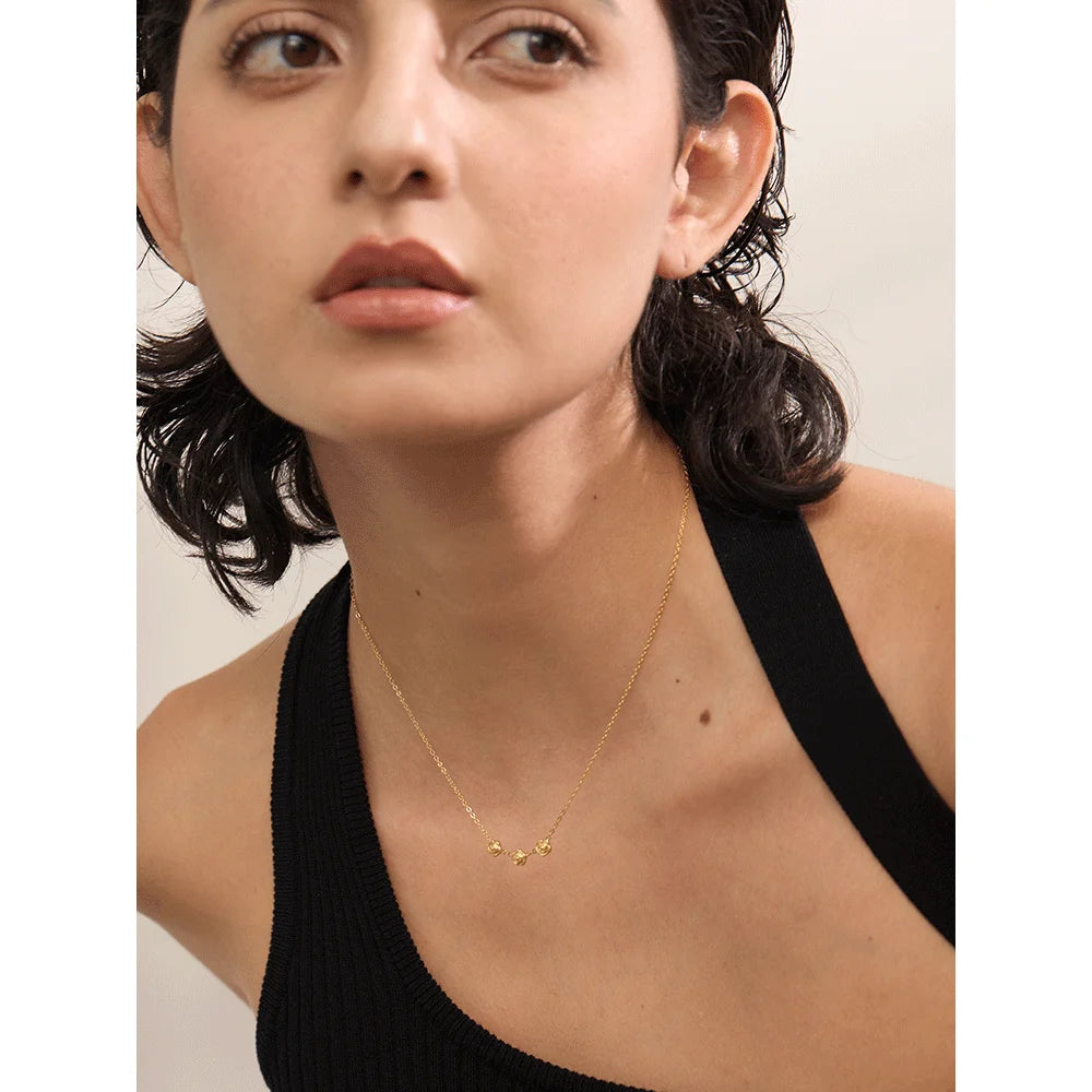 Golden Rosebud Chain - Cardi Bella