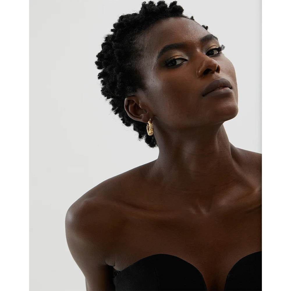 Orelia Twisted Hoops - Cardi Bella