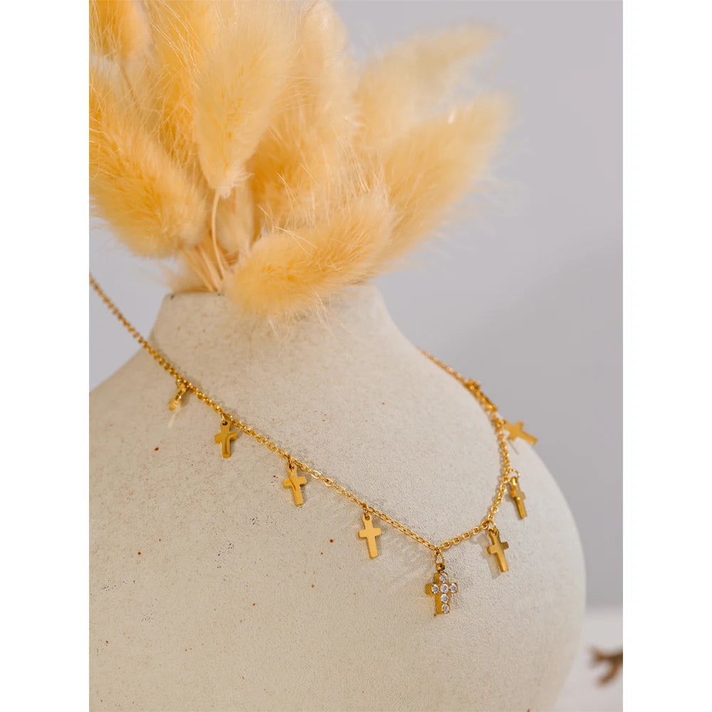 Faith Cascade Necklace - Cardi Bella