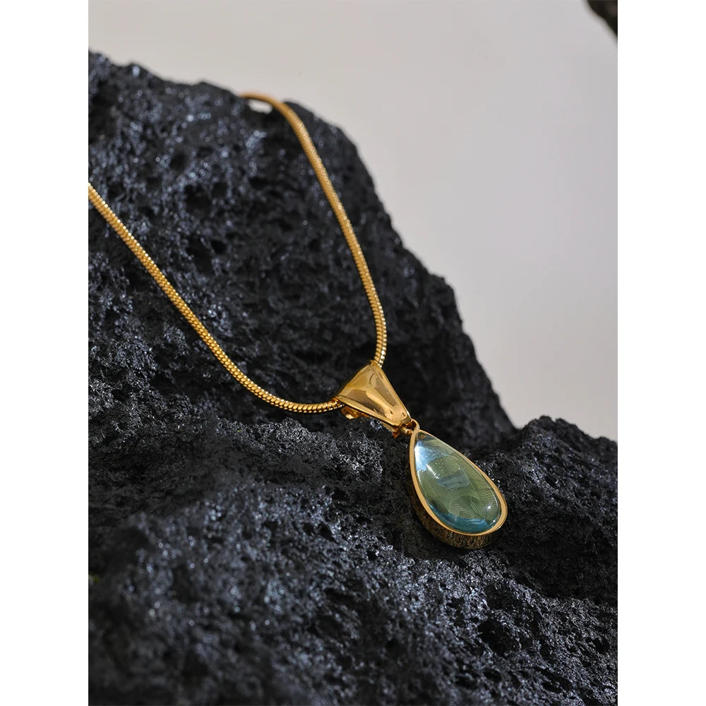 Lágrima Azul Necklace - Cardi Bella