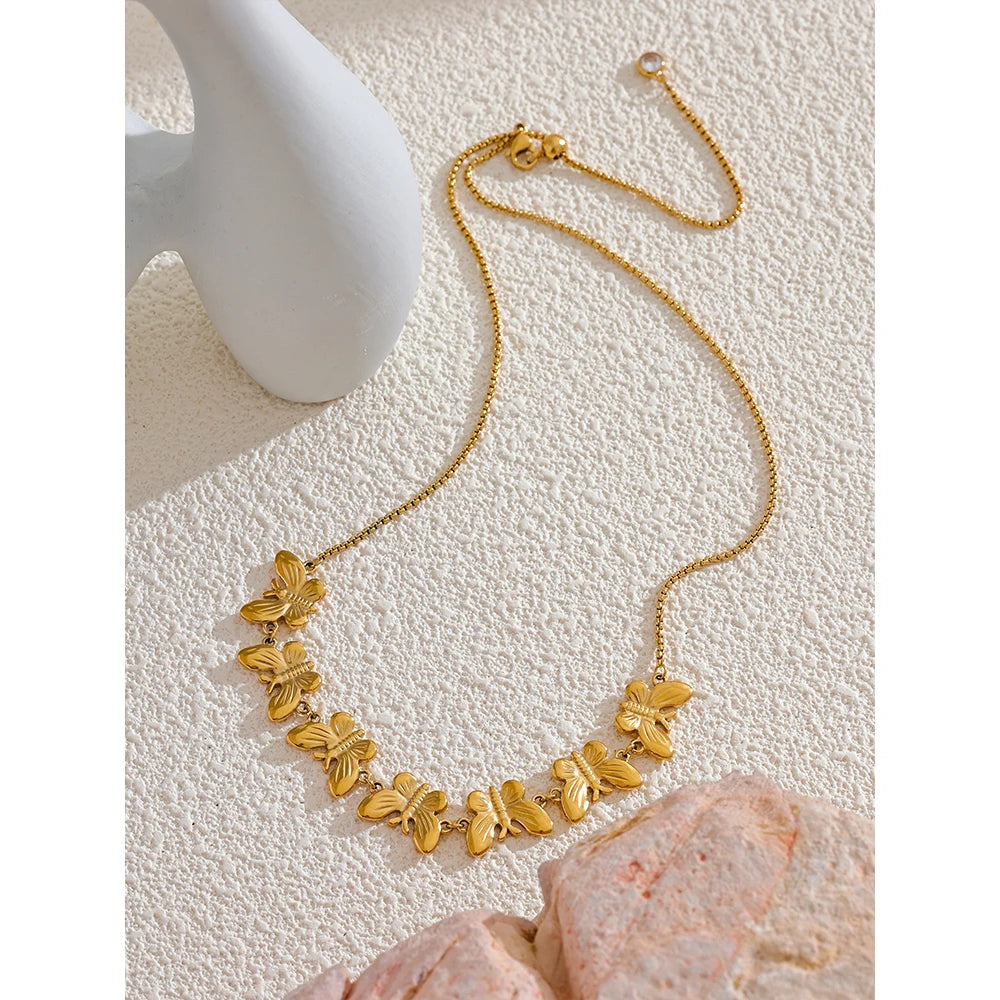 Butterfly Charm Chain - Cardi Bella