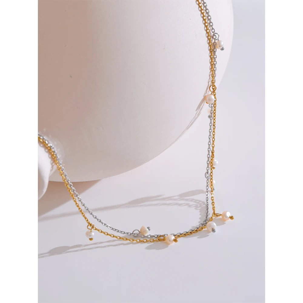 Pearly Drops Necklace - Cardi Bella