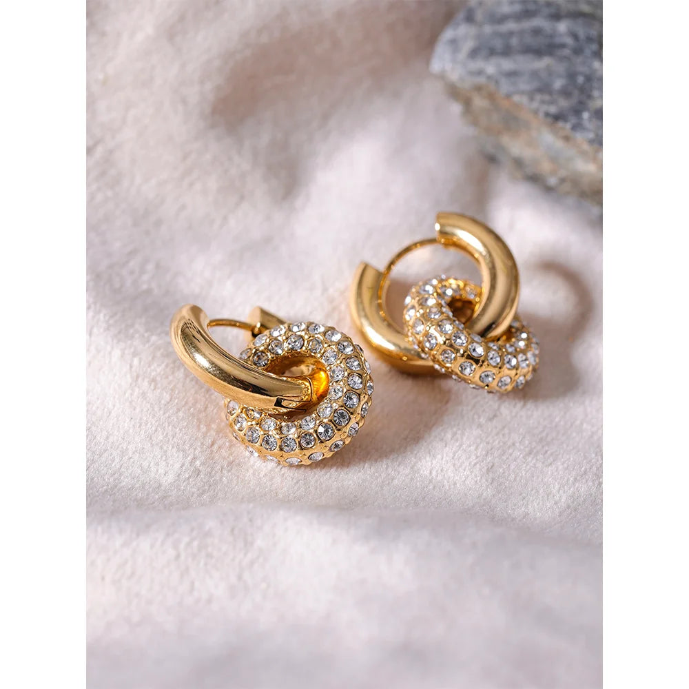 Nudo Brillante Earrings - Cardi Bella