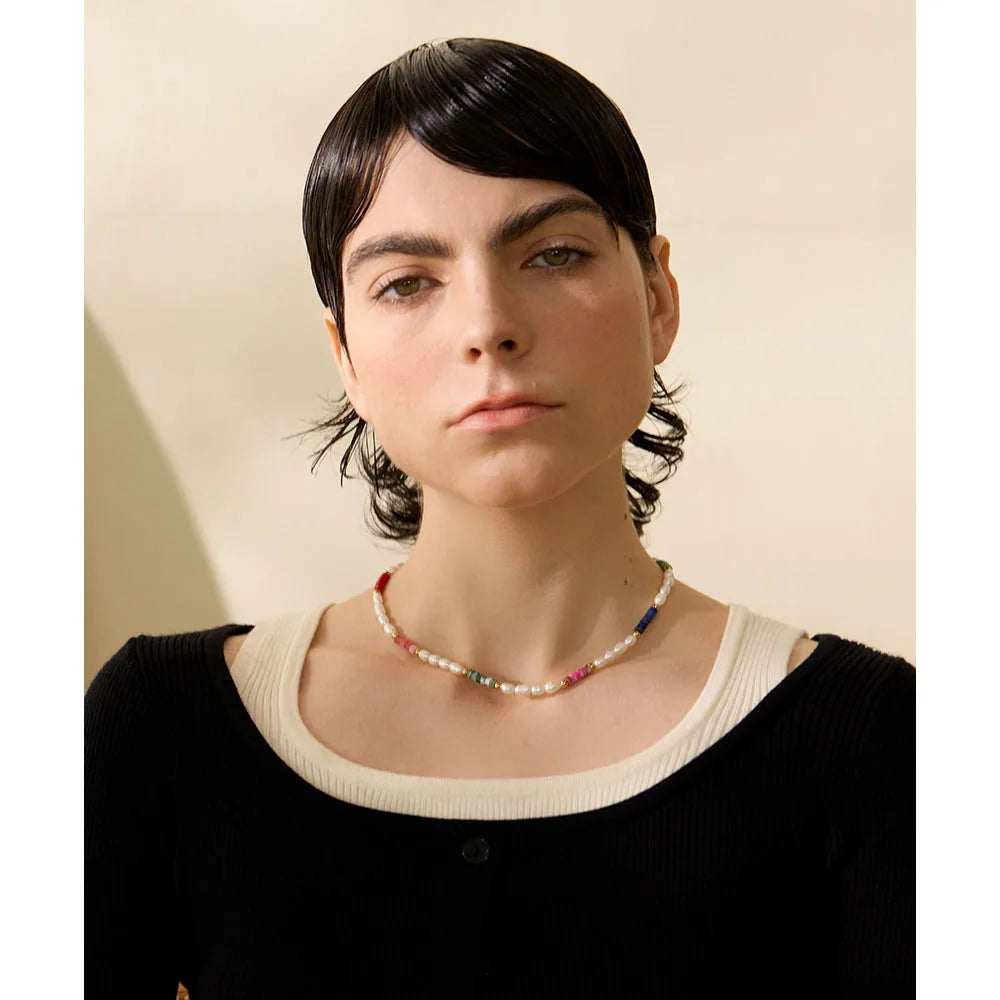 Spectrum Pearl Necklace - Cardi Bella