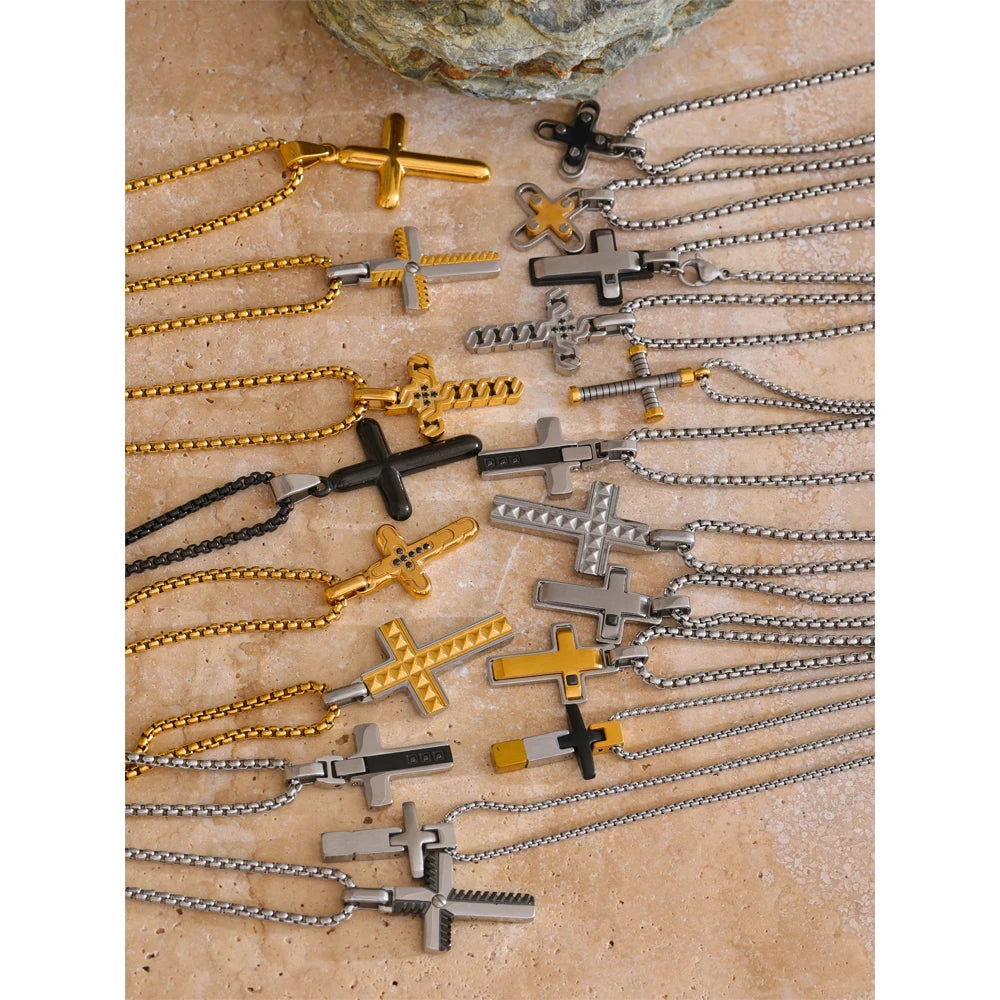 Faith & Strength Cross Necklace Collection - Cardi Bella