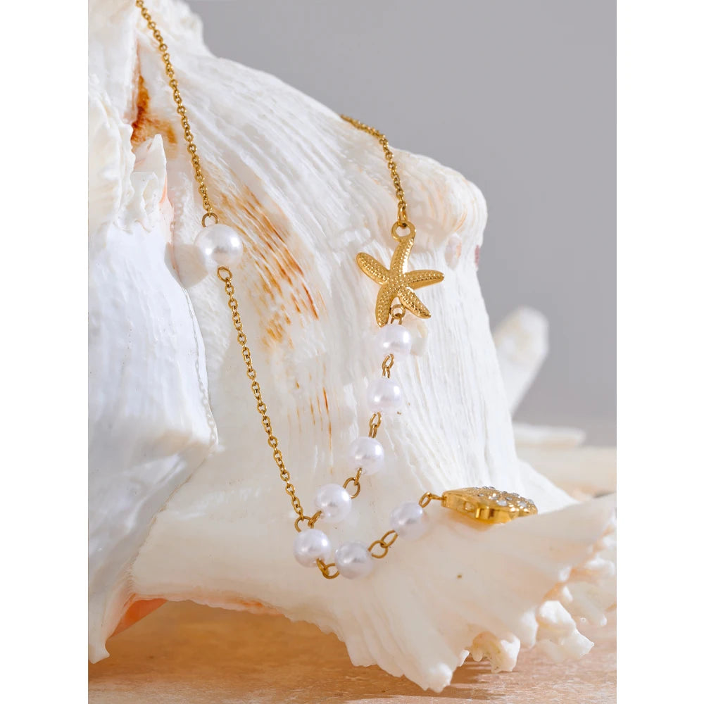 Oceana Pearl Necklace - Cardi Bella