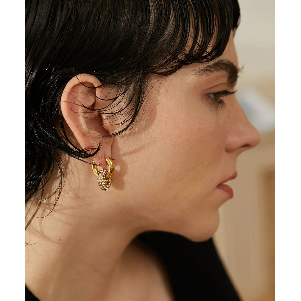 Nudo Brillante Earrings - Cardi Bella