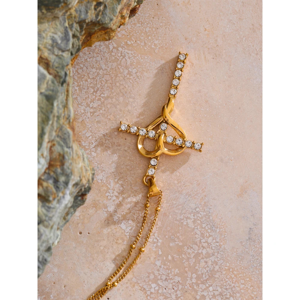 Eternal Devotion Cross Necklace - Cardi Bella