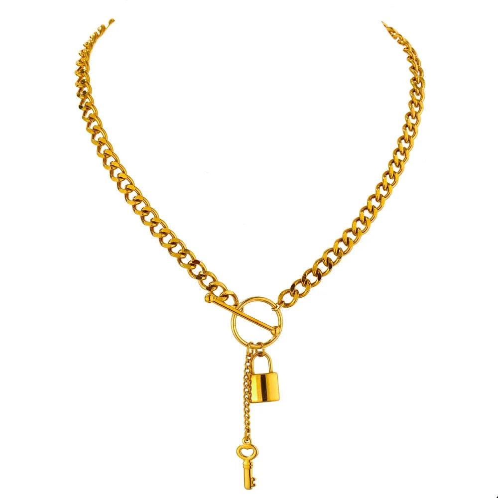 Locked-In Necklace - Cardi Bella