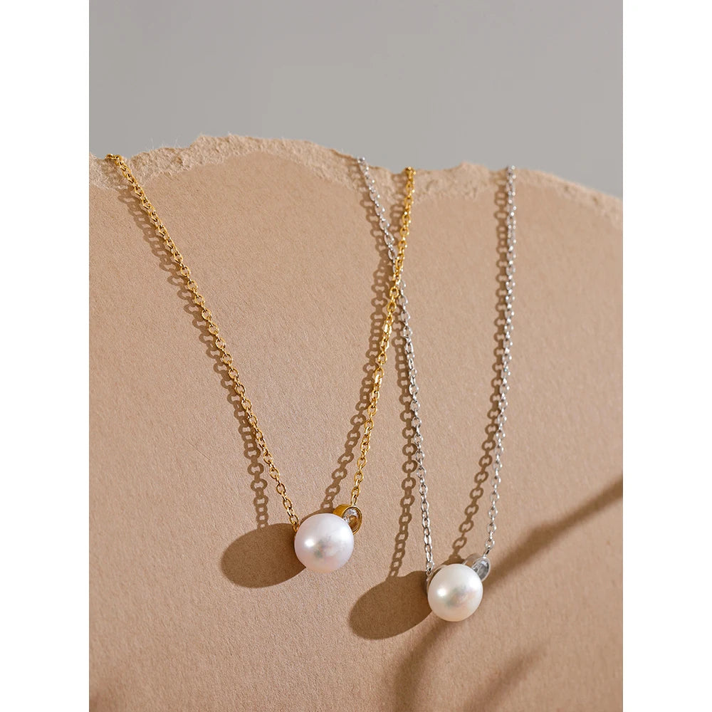 Pearl Whisper Necklace - Cardi Bella
