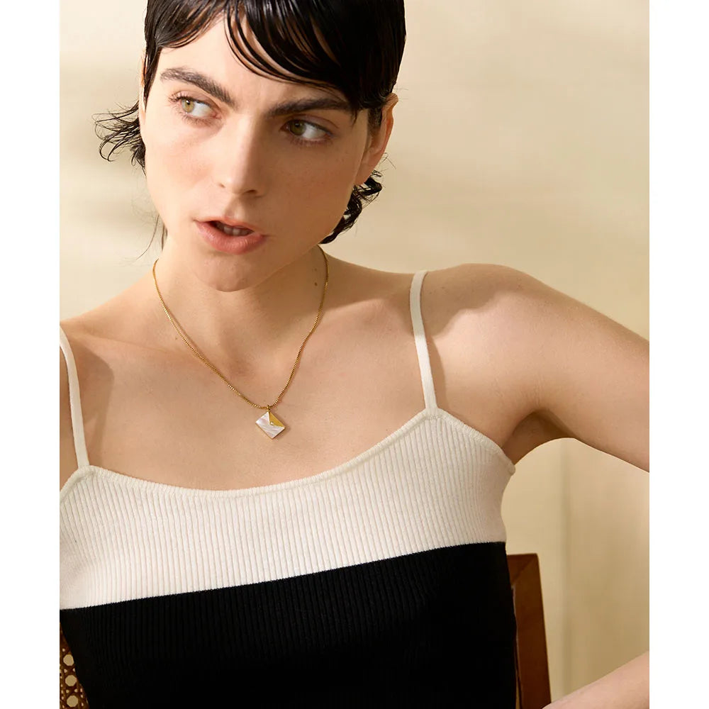 Opal Letter Necklace - Cardi Bella