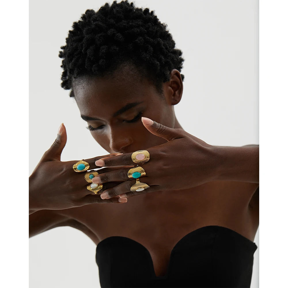 Espíritu Piedra Ring Collection