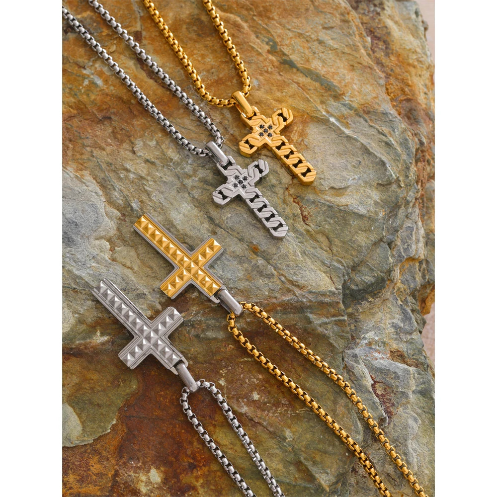 Faith & Strength Cross Necklace Collection - Cardi Bella