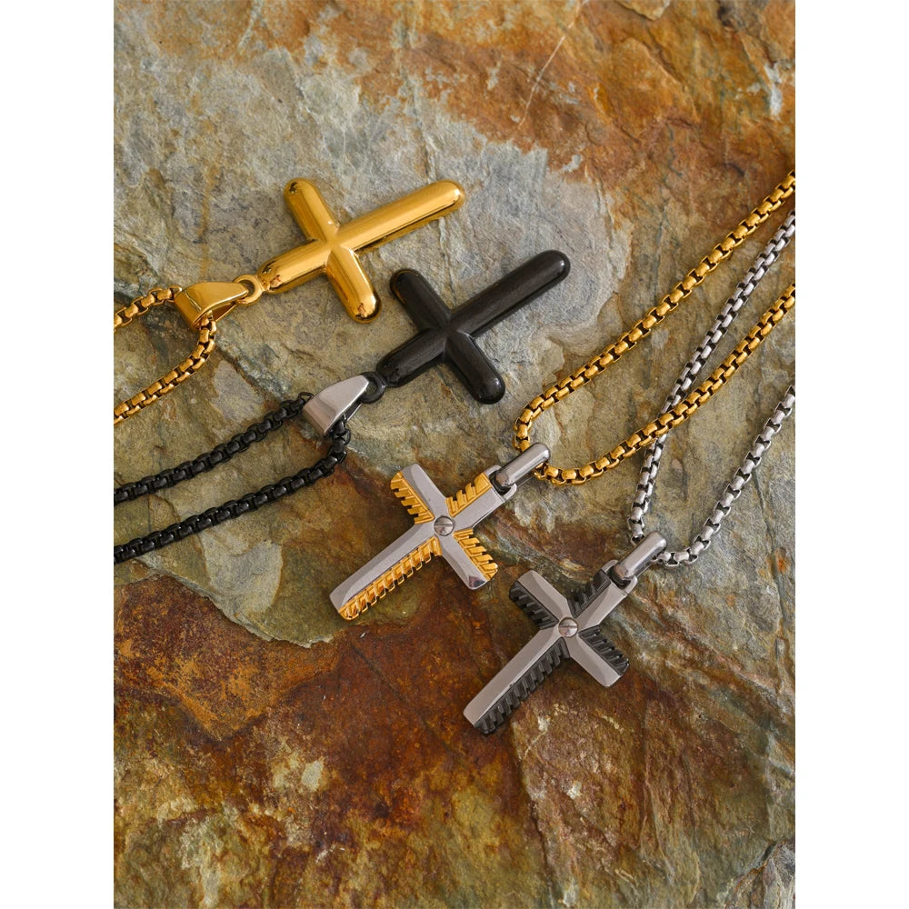 Faith & Strength Cross Necklace Collection - Cardi Bella