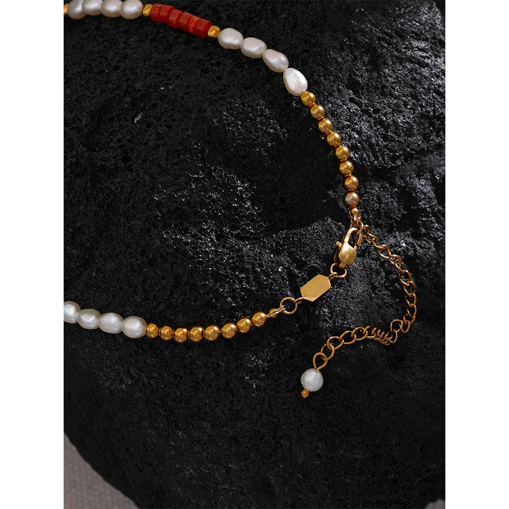 Spectrum Pearl Necklace - Cardi Bella