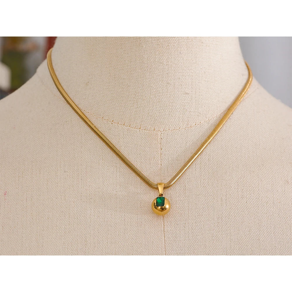 Briolette Charm Necklace - Cardi Bella