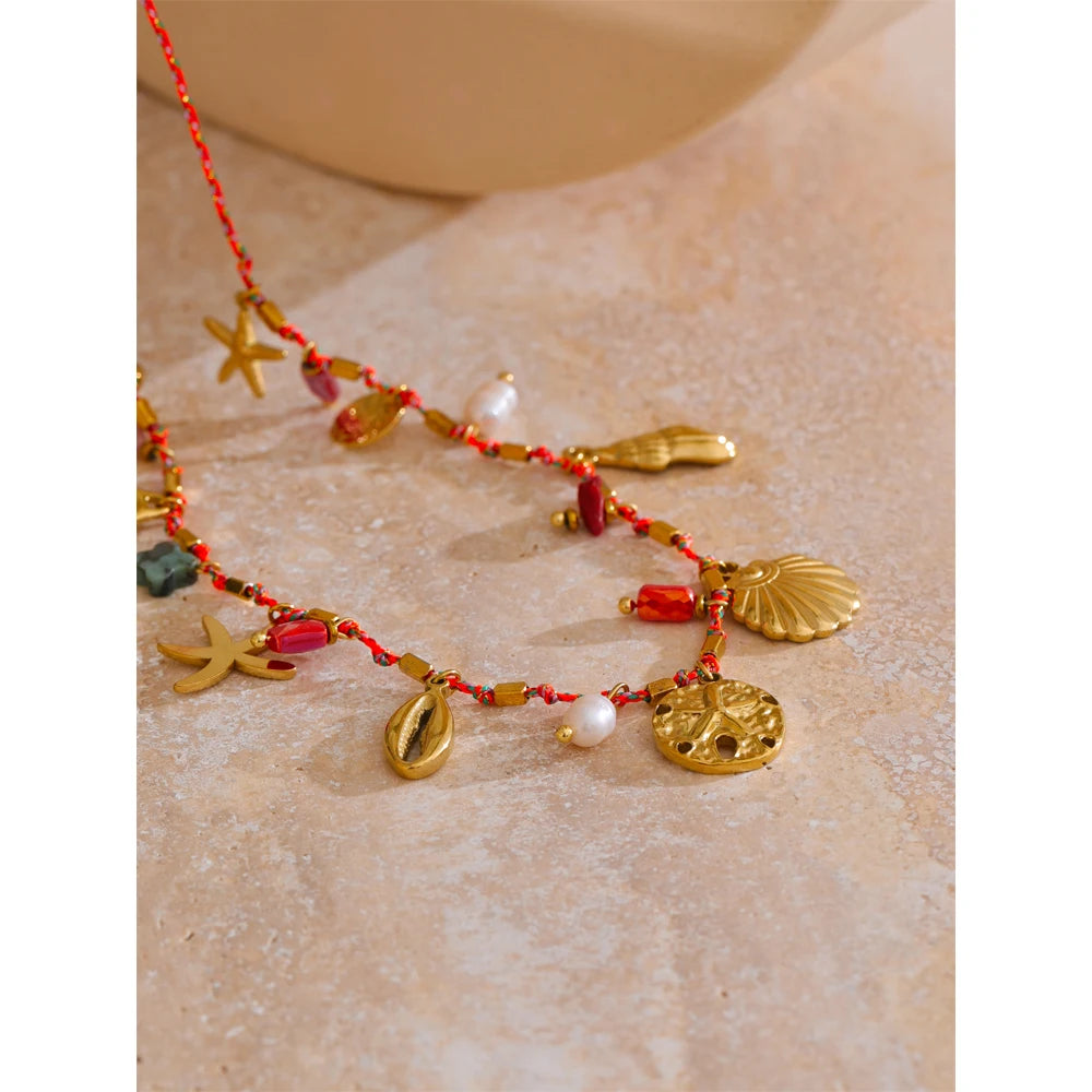 Seaside Treasures Necklace - Cardi Bella