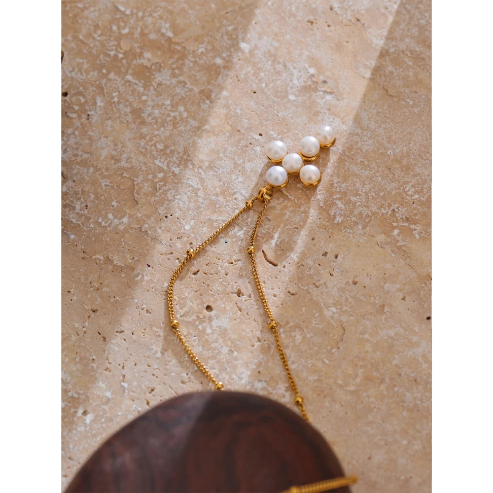 Sacred Pearl Cross Necklace - Cardi Bella