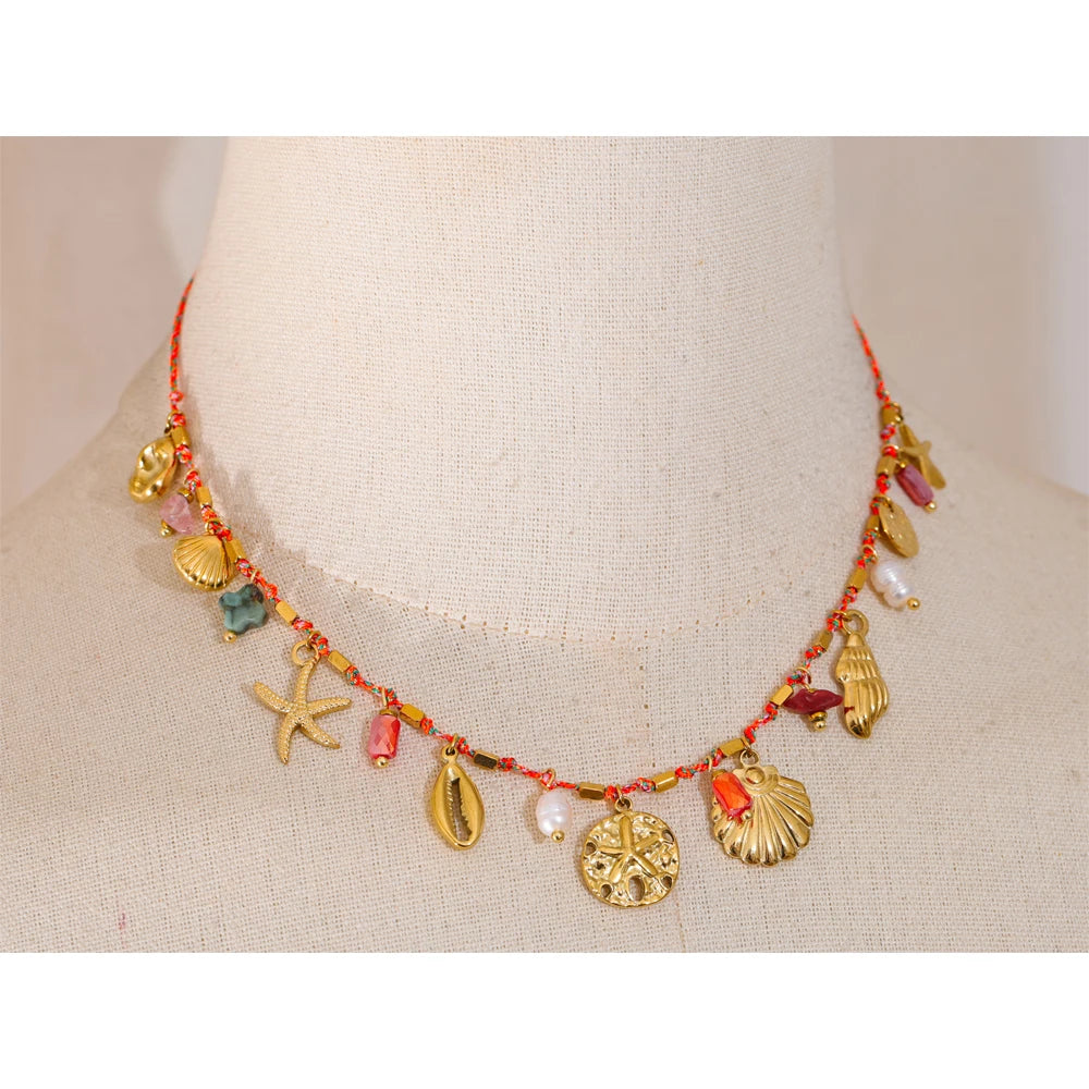 Seaside Treasures Necklace - Cardi Bella
