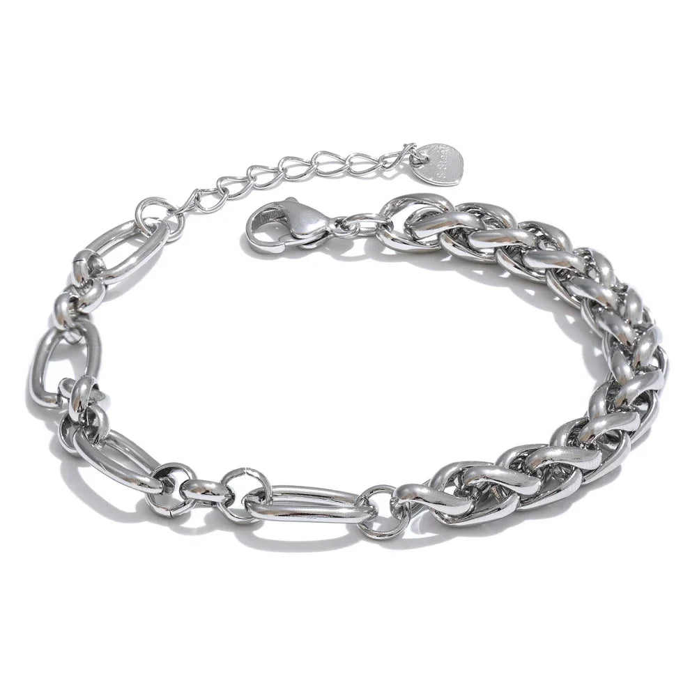 Mixed Link Chain Necklace - Cardi Bella