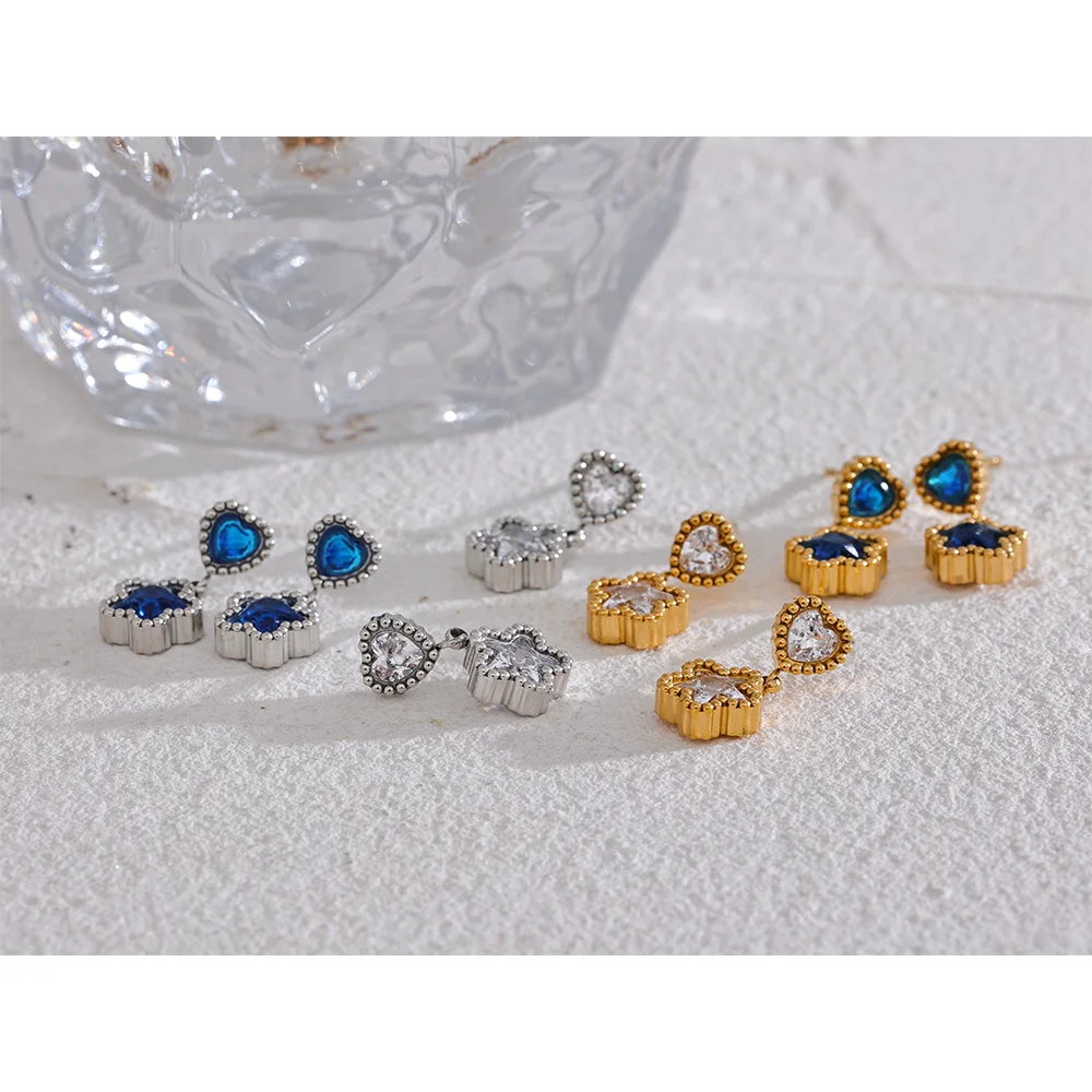 Estrella Azul Earrings - Cardi Bella