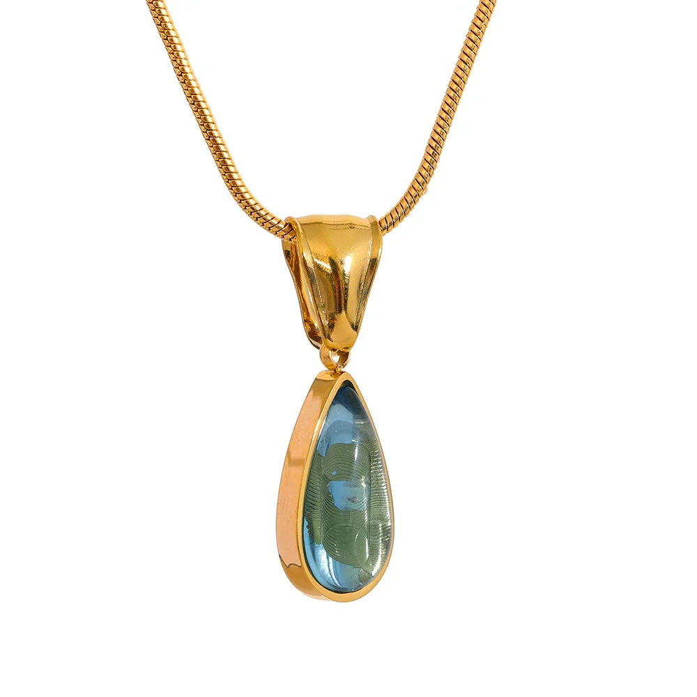 Lágrima Azul Necklace - Cardi Bella