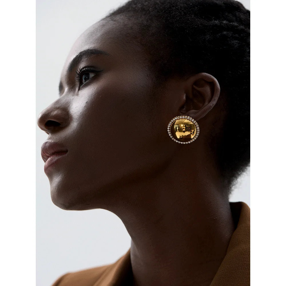 Soleil Halo Studs - Cardi Bella
