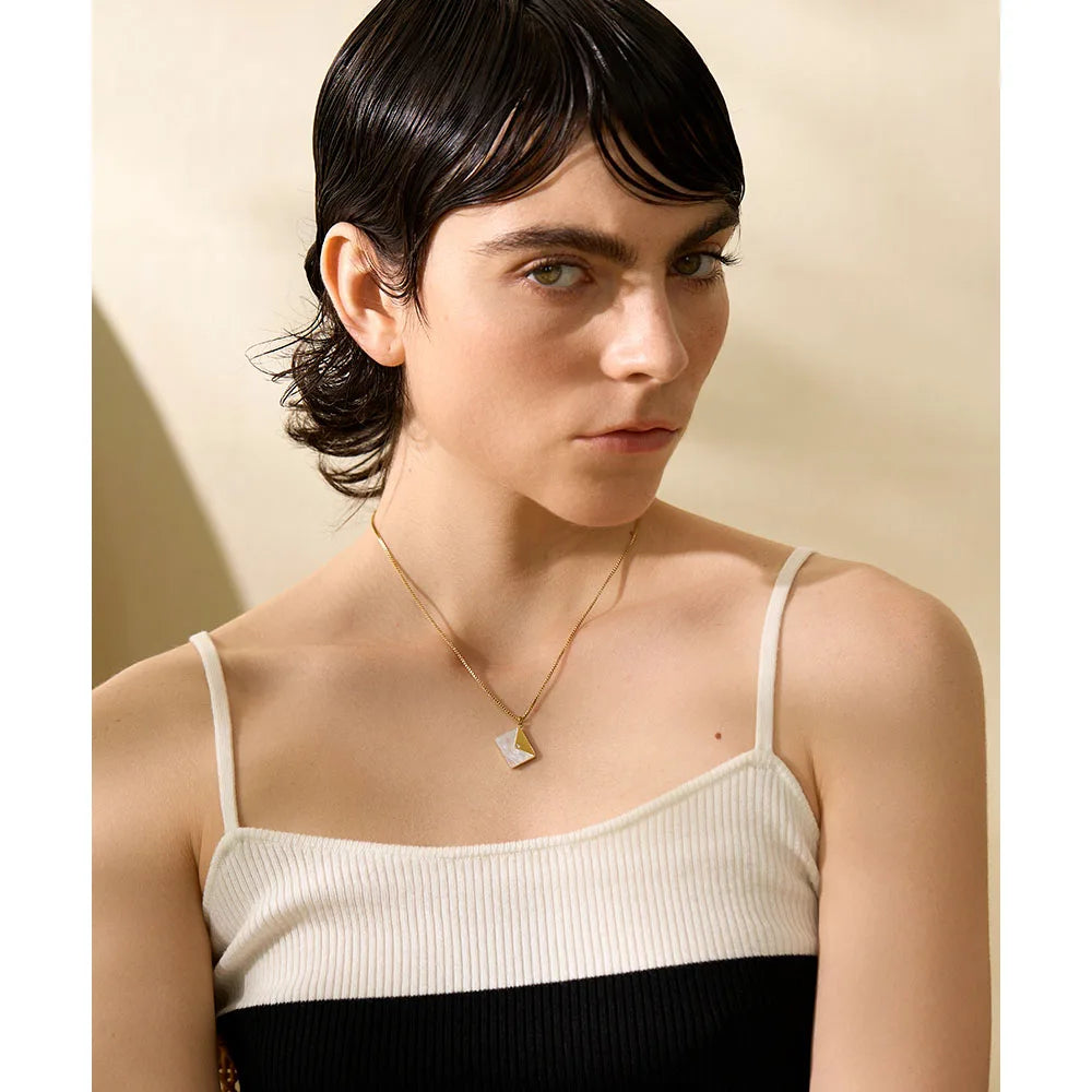 Opal Letter Necklace - Cardi Bella