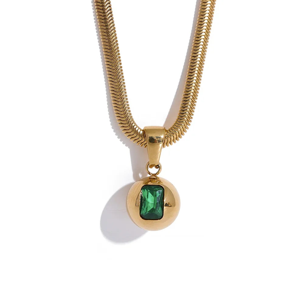 Briolette Charm Necklace - Cardi Bella