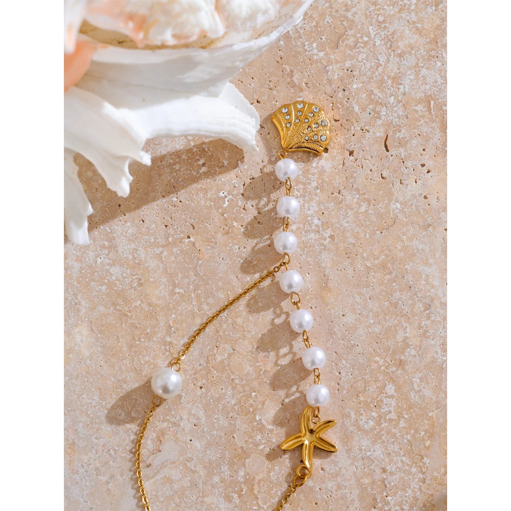 Oceana Pearl Necklace - Cardi Bella
