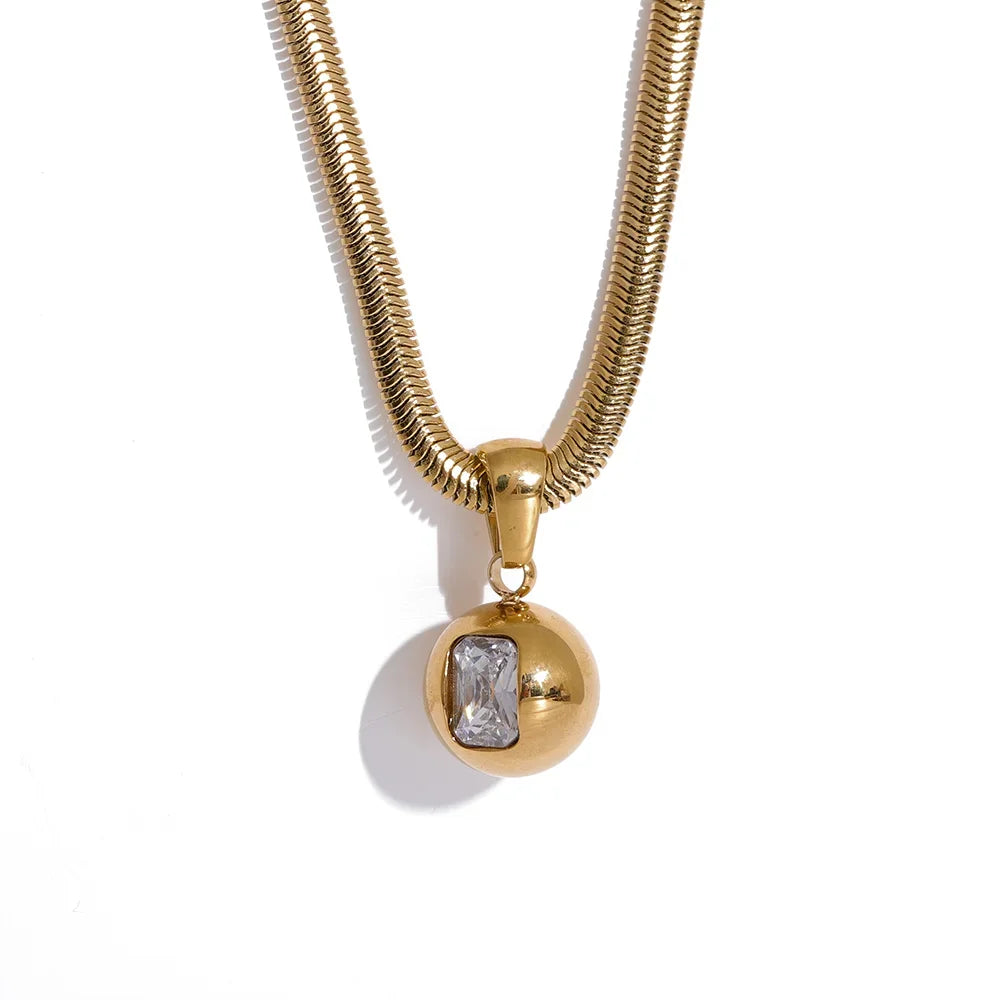 Briolette Charm Necklace - Cardi Bella