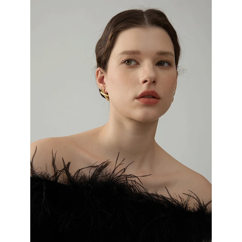 Cruce Stud Earrings
