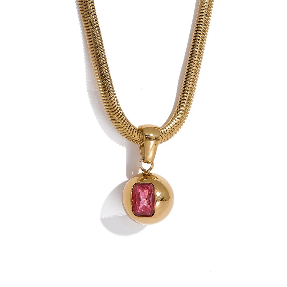 Briolette Charm Necklace - Cardi Bella