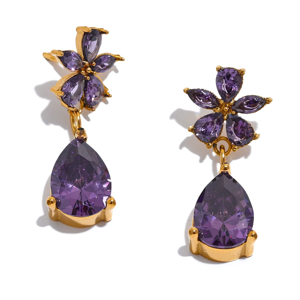 Orquídea Divina Earrings - Cardi Bella