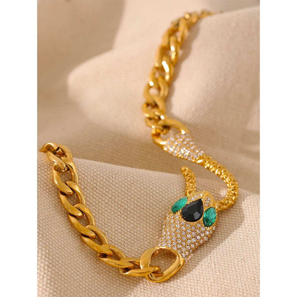 Serpente Fierce Necklace - Cardi Bella