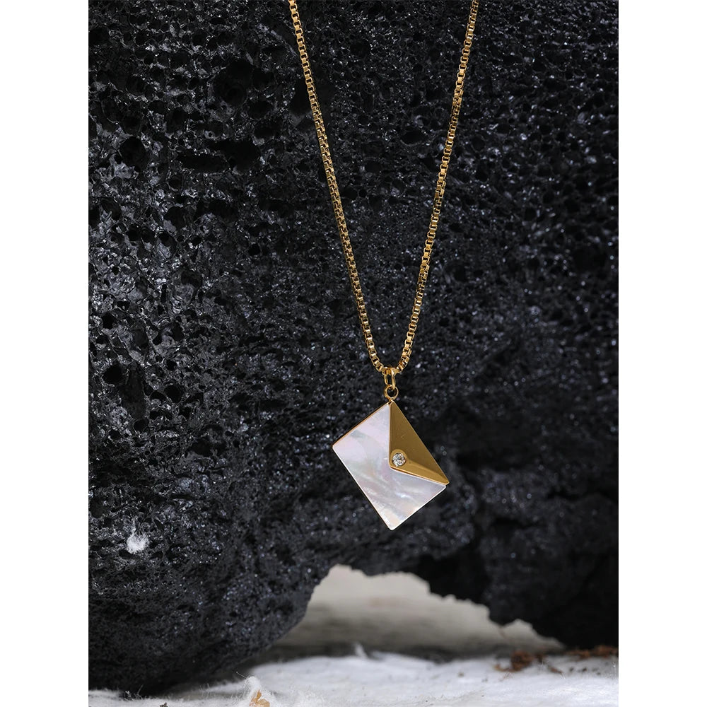 Opal Letter Necklace - Cardi Bella